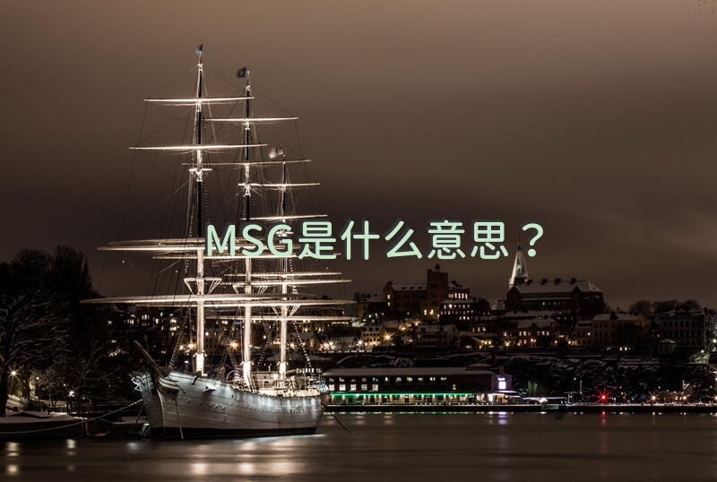 MSG是什么意思？